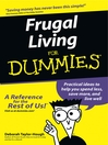 Cover image for Frugal Living For Dummies